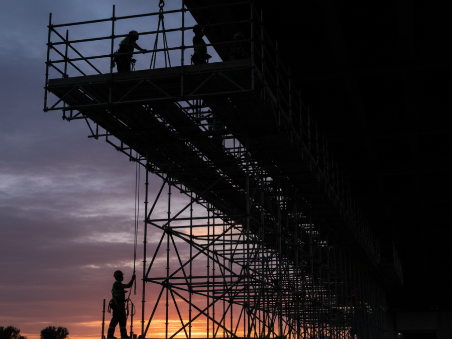 Bridged Beam Scaffolding